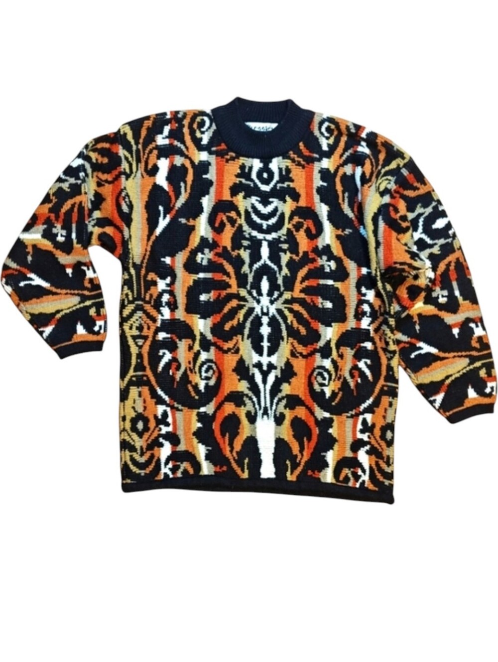 Prenniere Designer Collection Wool Blend Grandpa Sweater Vintage